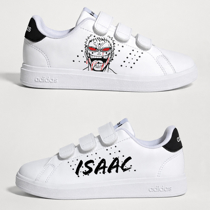 Baskets Custom Enfant Adidas "Donquixote Doflamingo / One Piece" & Prénom