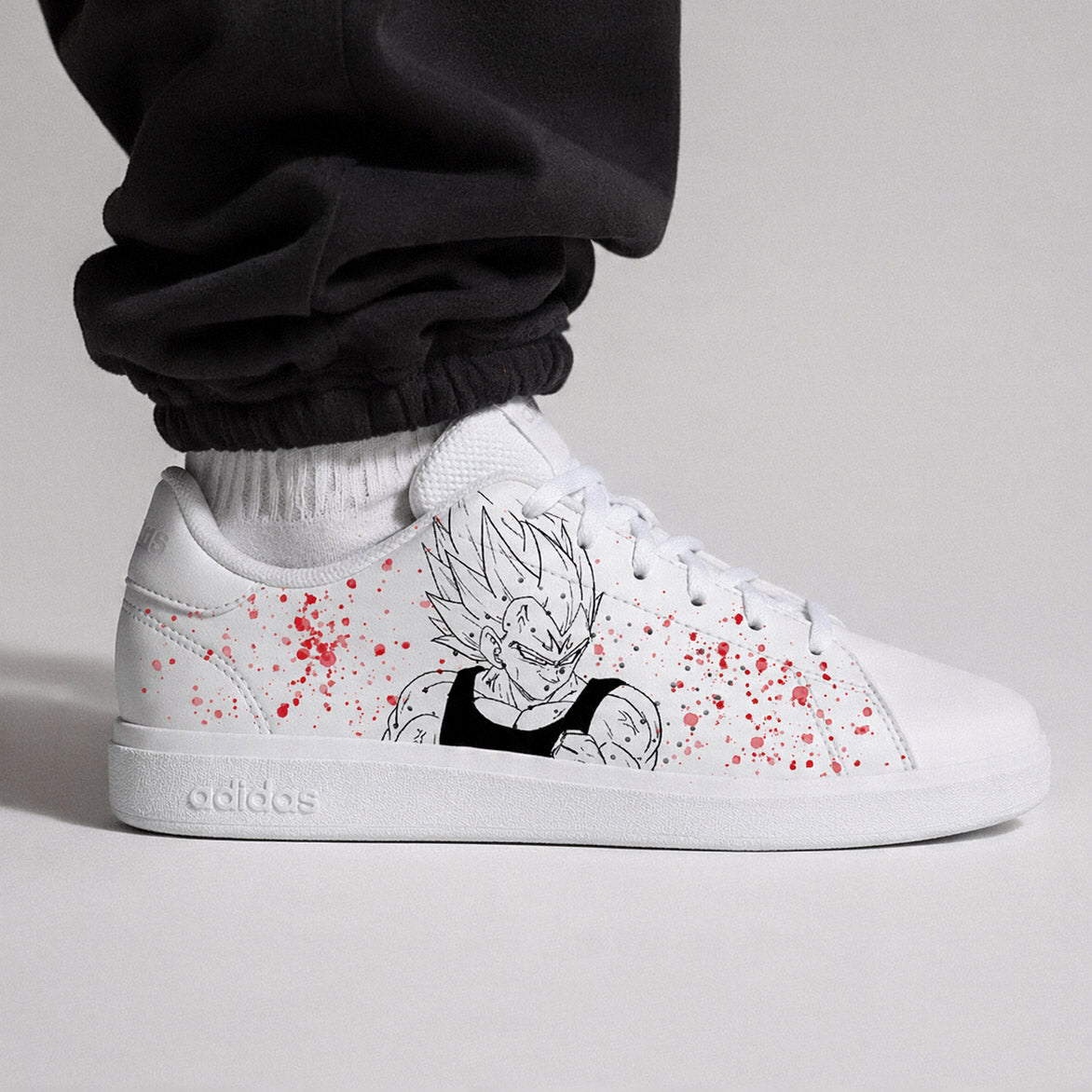 Chaussures Adidas manga uniques pour homme, design Vegeta DBZ haute qualité